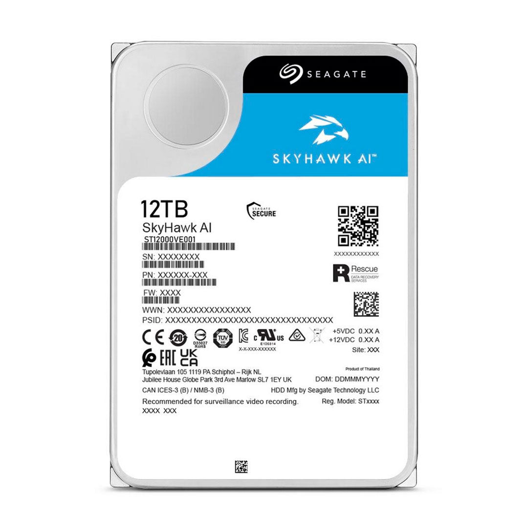 SEAGATE SkyHawk AI Disco Duro 3.5 12TB 256MB Cache SATA