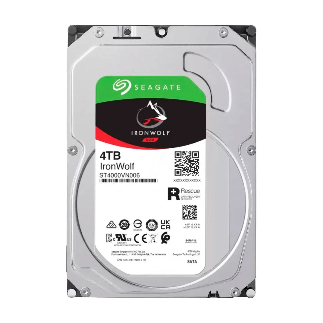 SEAGATE IronWolf Disco Duro NAS 3.5 4TB 5400RPM 256MB SATA