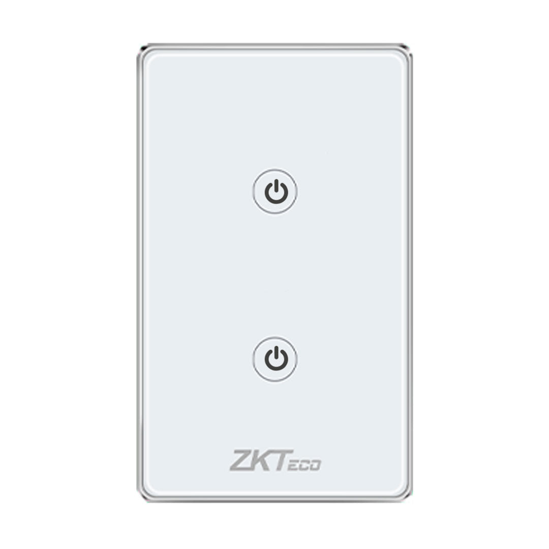 ZKTECO SW12-US Interruptor de Luz Inteligente WIFI 2 Tomas