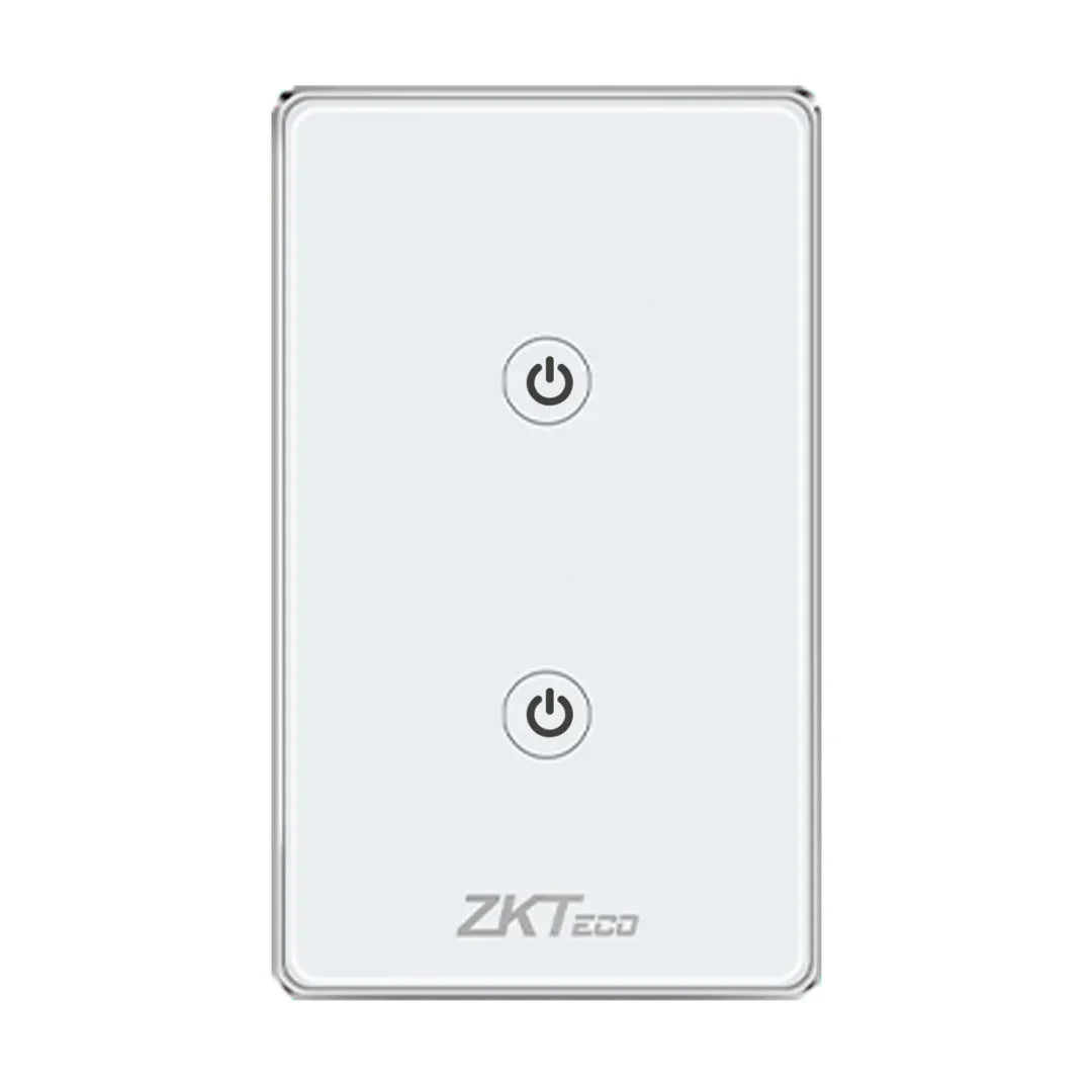 ZKTECO SW12-US Interruptor de Luz Inteligente WIFI 2 Tomas
