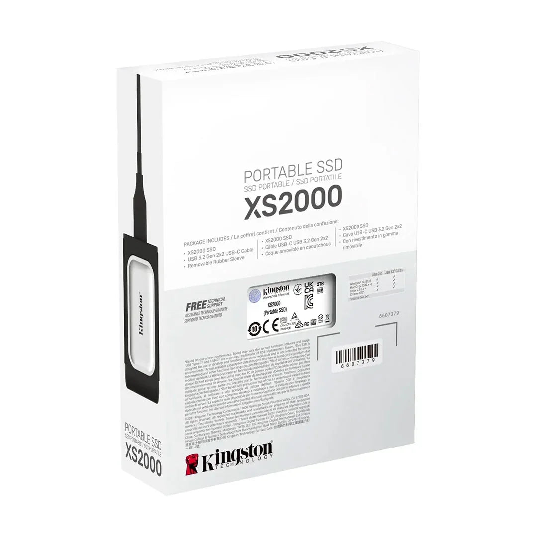 KINGSTON SXS2000/2000G Unidad Solida SSD Externo 2TB USB-C 3.2 Gen2