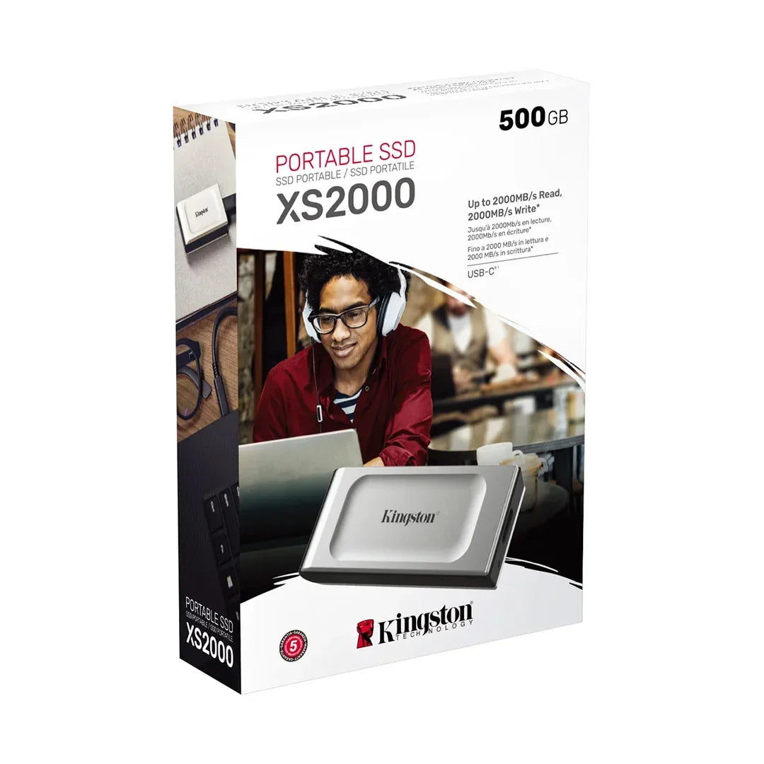 KINGSTON SXS2000/500G Unidad Solida SSD Externo 500GB USB-C 3.2 Gen2