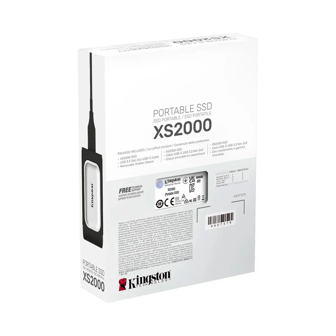 KINGSTON SXS2000/500G Unidad Solida SSD Externo 500GB USB-C 3.2 Gen2
