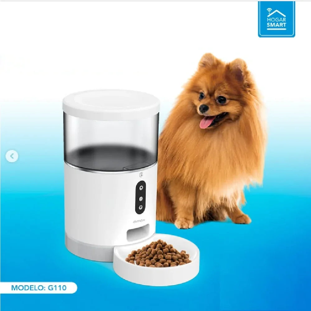 DIMAX G110 Comedero Inteligente de Mascota Sin Cámara APP Smart Life Alexa Google Asisstant