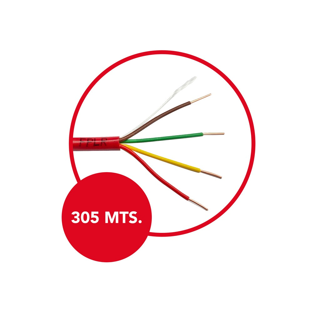 DIMAX T014 Cable de Alarma Contra Incendio 4x22 PVC UL 305m