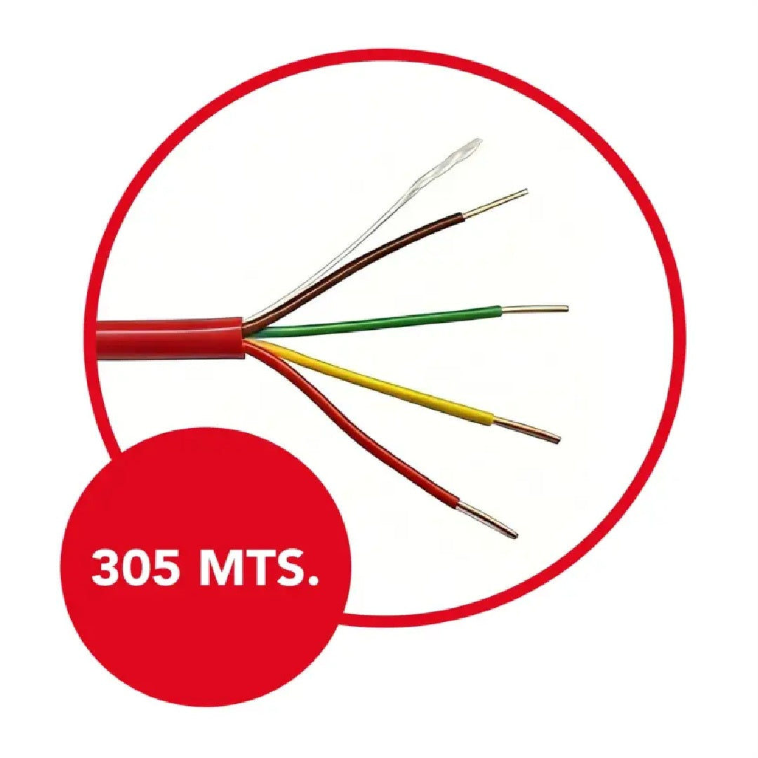DIMAX T015 Cable Sólido FPLR 4X18 sin Blindaje UL 305m