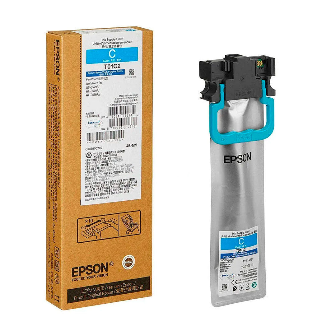 EPSON T01C200 Tinta WorkForce Pro WF-C529R, C579R Cian 5,000 Páginas
