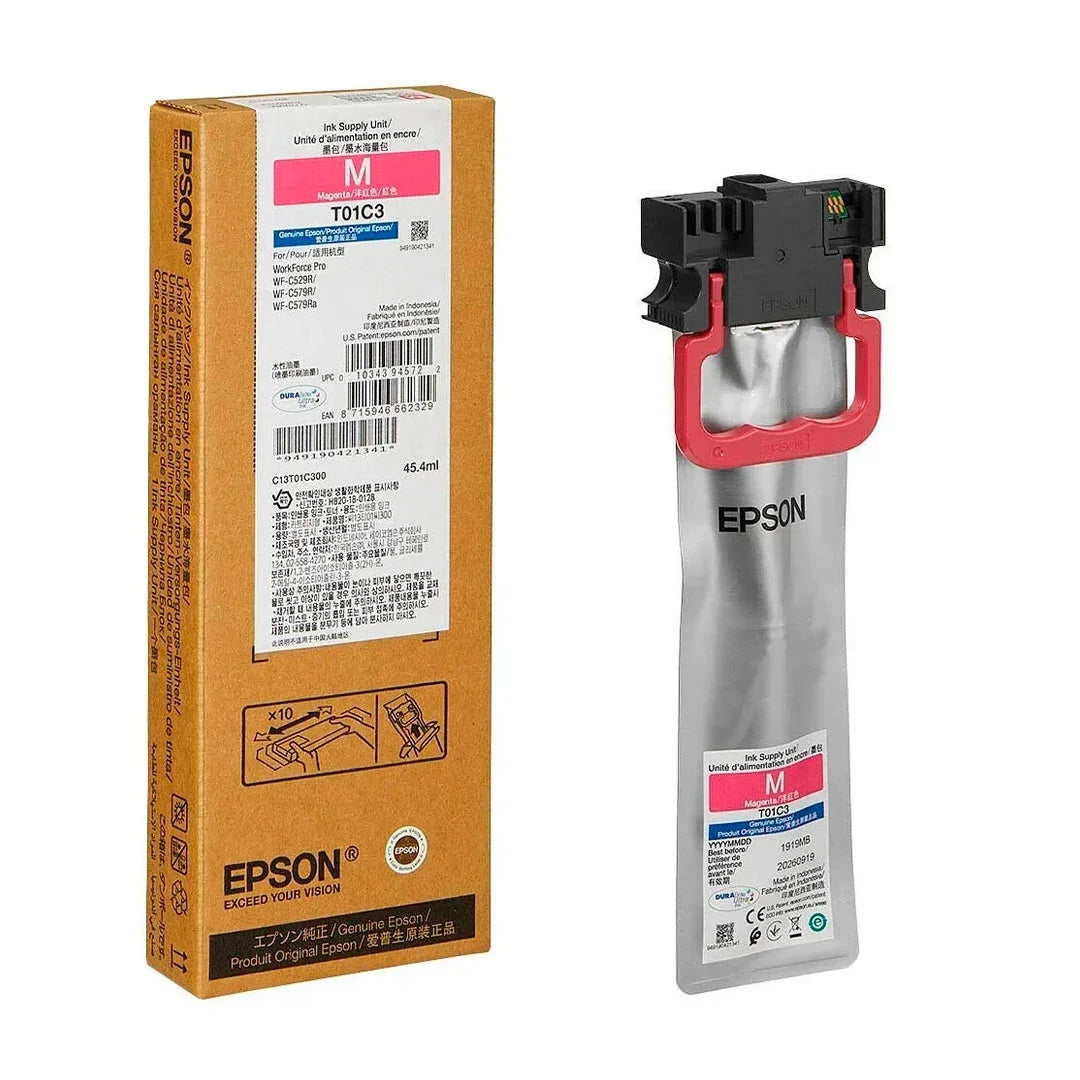 EPSON T01C300 Tinta Magenta WorkForce Pro WF-C529R / C579R, 5000 páginas