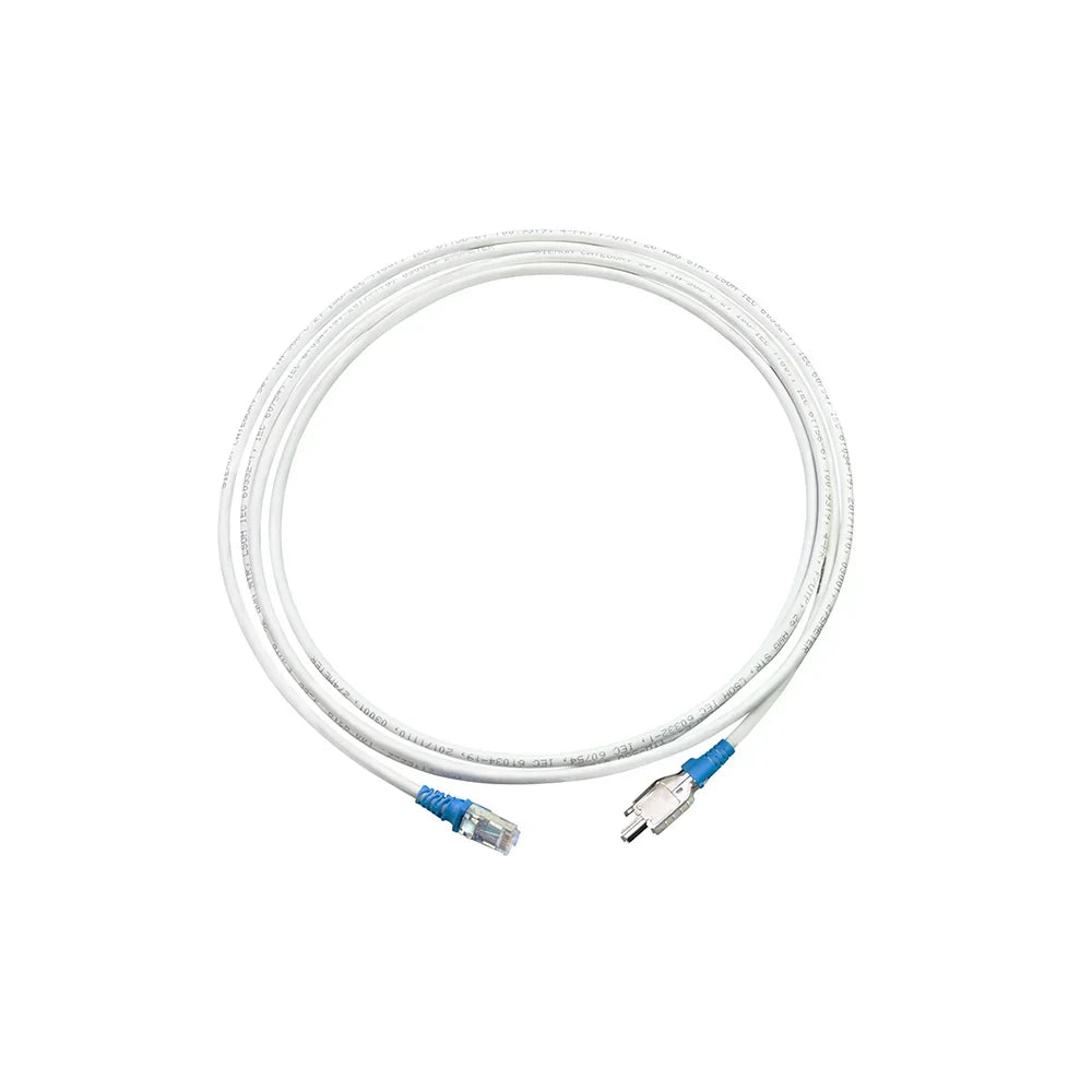 SIEMON T2E2-03M-B06L Patch Cord, TERA 2 Pares RJ-45, Cat5e LSZH, 3mts Blanco Capucha Azul.