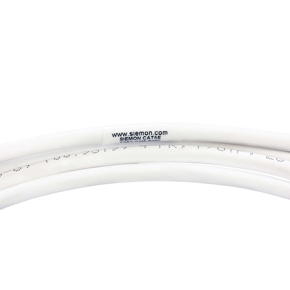 SIEMON T2E2-03M-B06L Patch Cord, TERA 2 Pares RJ-45, Cat5e LSZH, 3mts Blanco Capucha Azul.