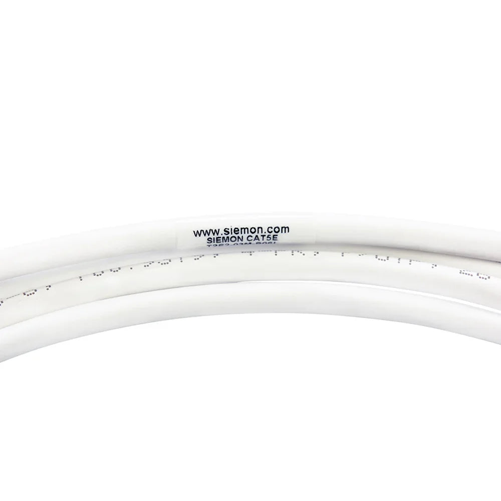 SIEMON T2E2-03M-B06L Patch Cord, TERA 2 Pares RJ-45, Cat5e LSZH, 3mts Blanco Capucha Azul.