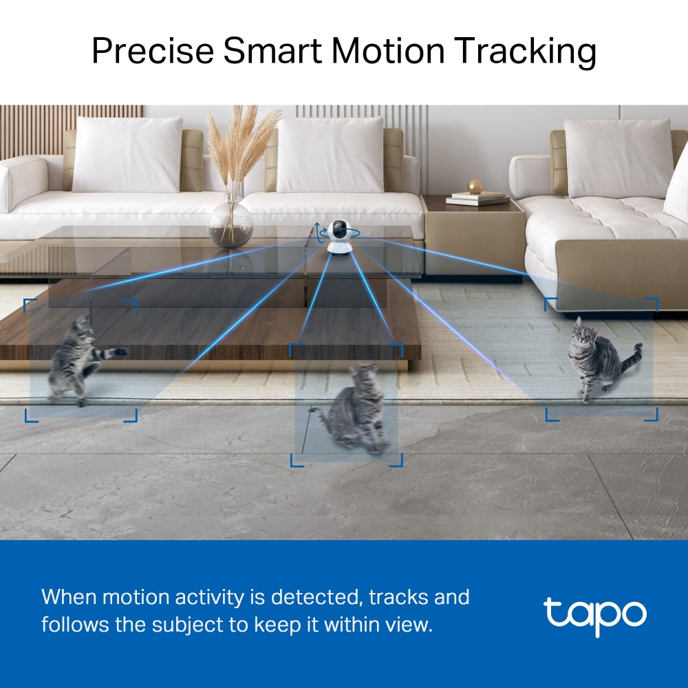 TP-LINK TAPO C220 Cámara de Seguridad WiFi 4MP 2K+ 360º PT