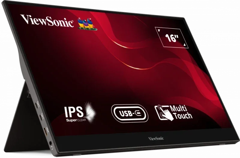 ViewSonic TD1655 Monitor de 16" Full HD 1080p IPS Portátil Multitáctil USB-C