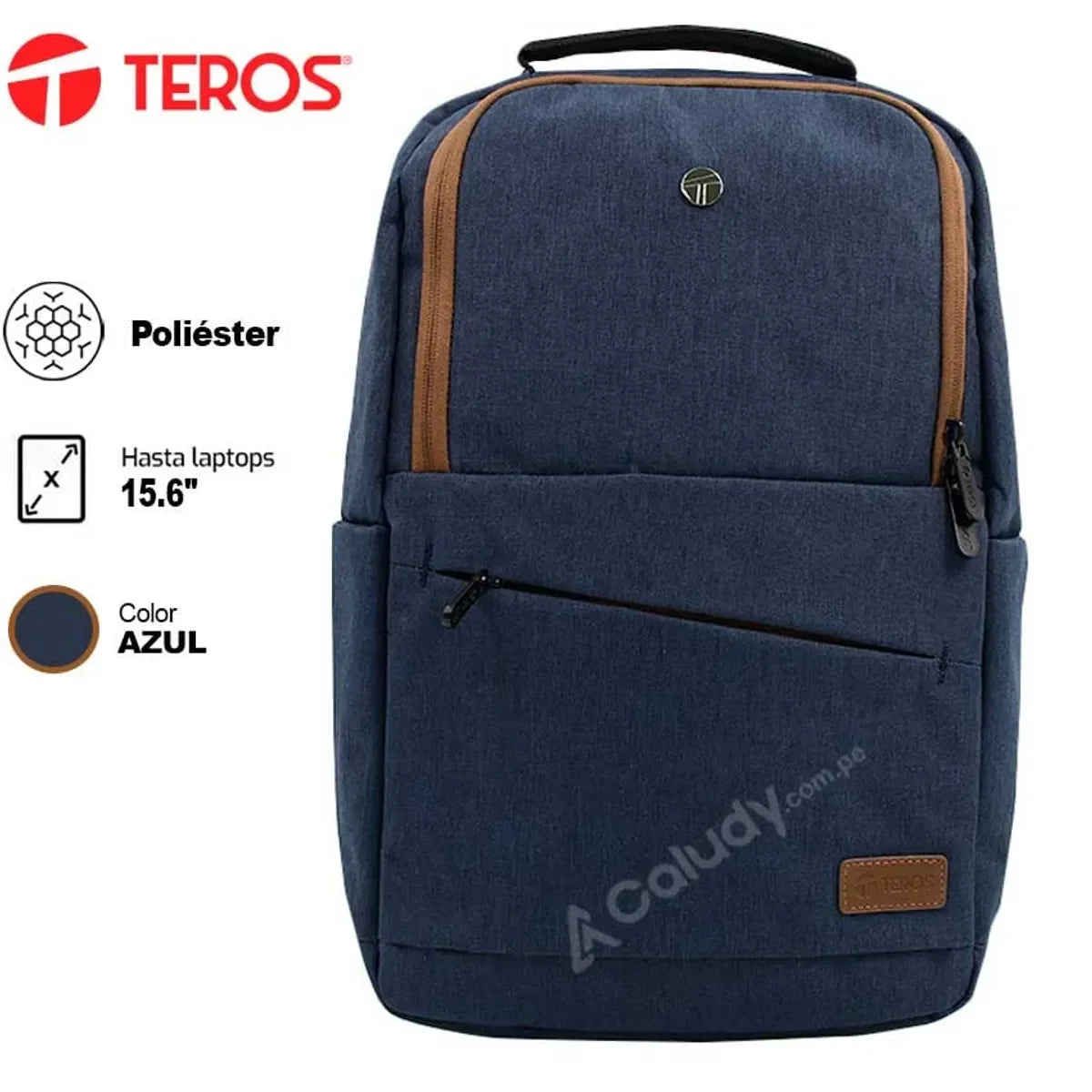 TEROS TE-ACS9022 Mochila para notebook hasta 15.6" Poliéster azul