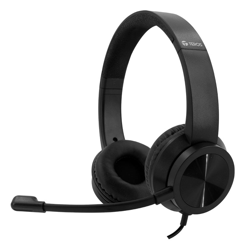 TEROS TE-8037N Audifonos con Microfono USB color Negro
