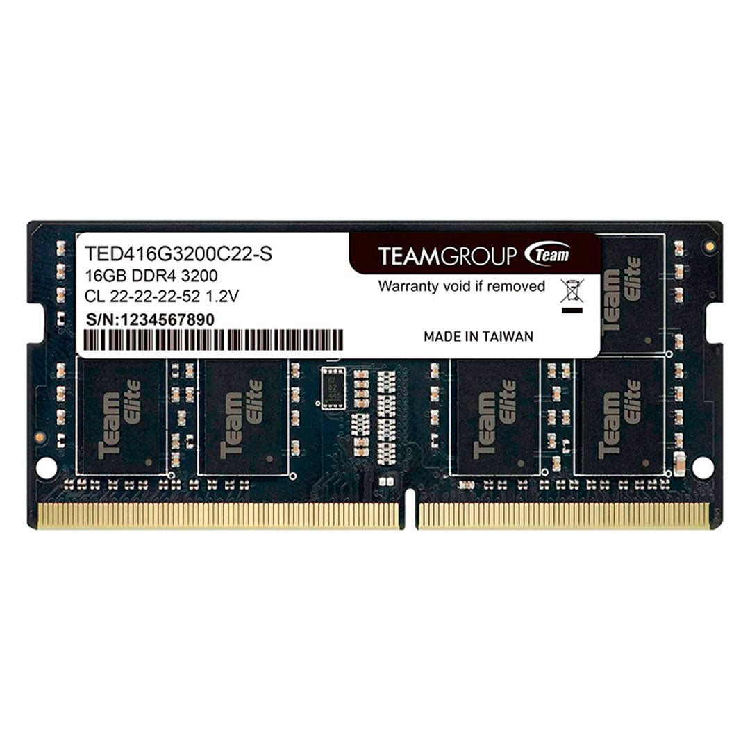 TEAMGROUP ELITE Memoria RAM SODIMM 16GB DDR4 3200MHz CL22