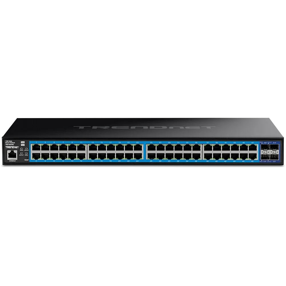 TRENDNET TEG-3524S Switch Administrable Gigabit 52 puertos con puertos SFP+ 10G