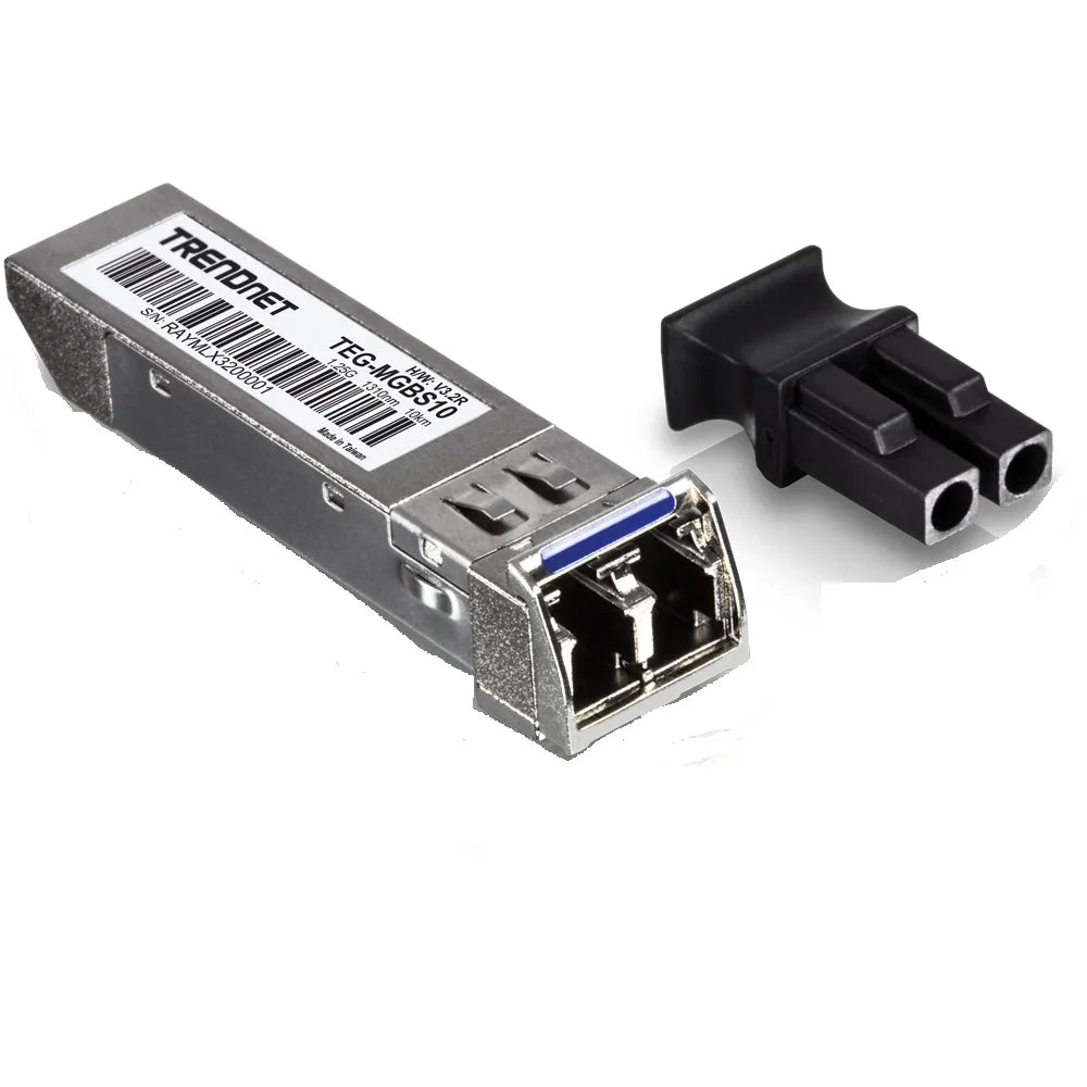 Módulo transceptor SFP de fibra óptica con conector LC para redes y cableado estructurado