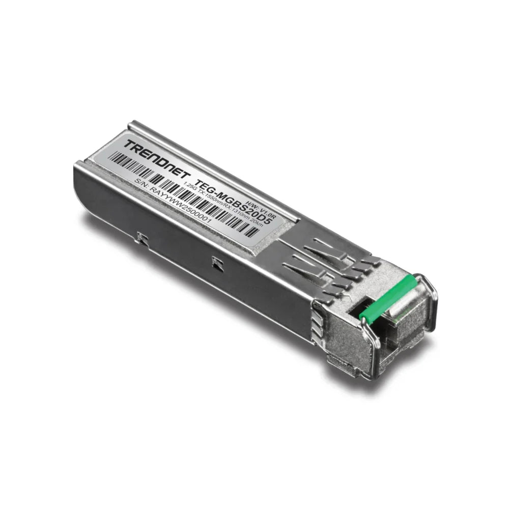 TRENDNET TEG-MGBS20D5 - Modulo LC monomodo de longitud de onda dual Mini-GBIC 1550 20 KM