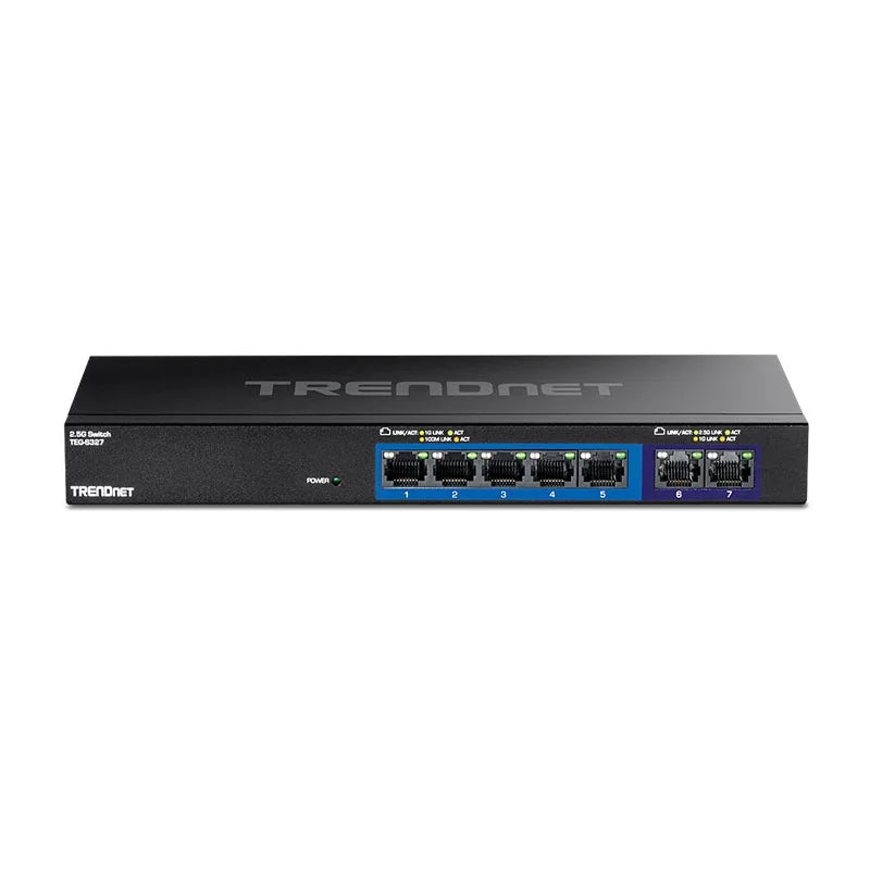 TRENDNET TEG-S327 Switch de red 5 puertos Gigabit y 2 puertos 2.5