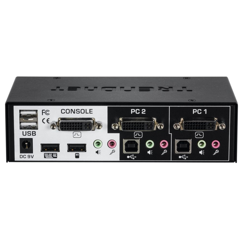 TRENDNET TK-222DVK - Kit de conmutador KVM DVI de 2 puertos