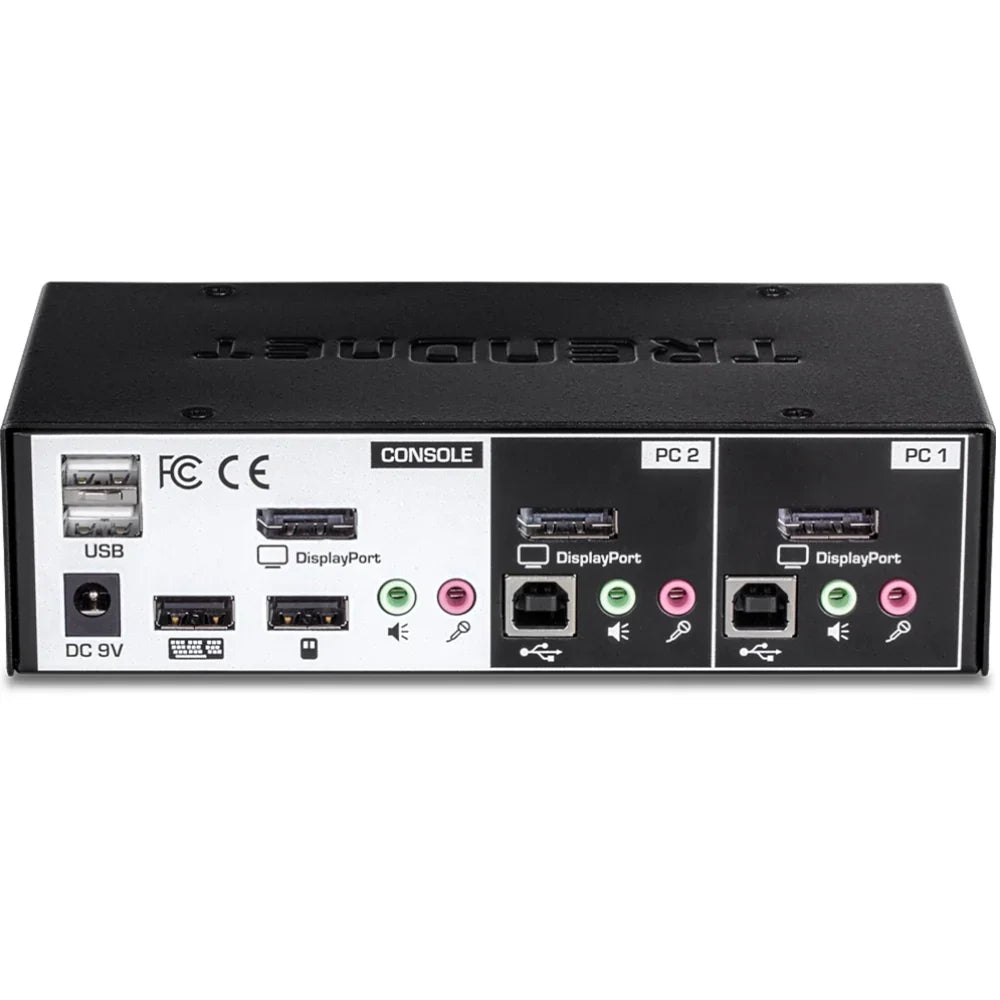 TRENDNET TK-241DP - Conmutador KVM DisplayPort de 2 puertos