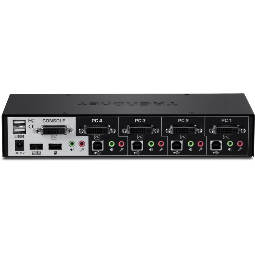 TRENDNET TK-422DVK - Kit de conmutador KVM DVI de 4 puertos