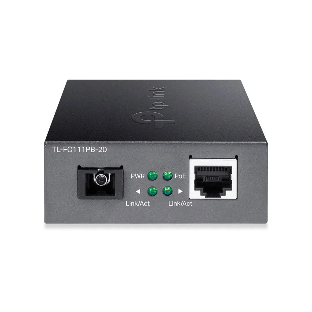 TP-LINK TL-FC111PB-20 Convertidor de Medios WDM 10/100Mbps PoE de 1 Puerto