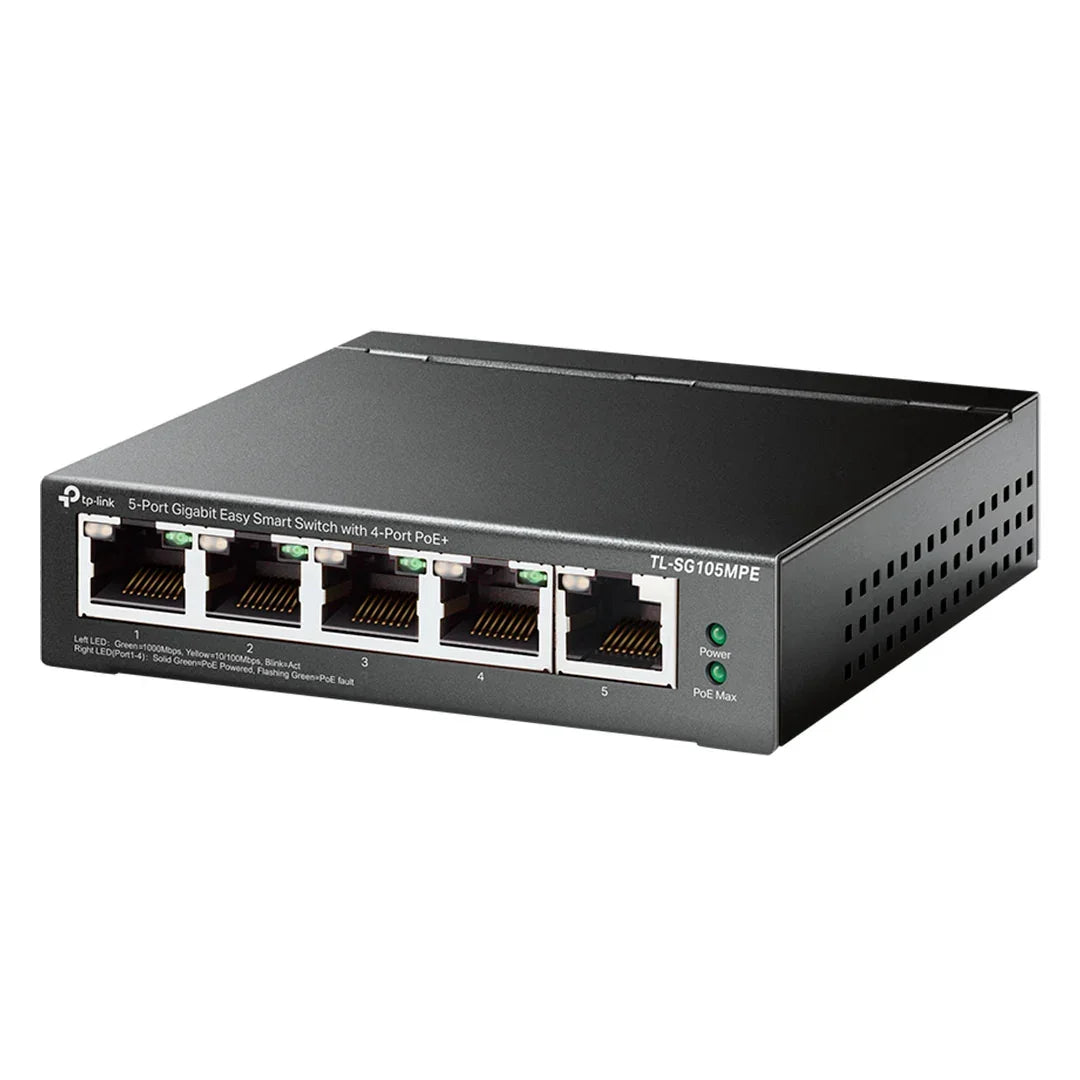 TP-LINK TL-SG105MPE Switch Smart Easy 5 Puertos Gigabit 4P PoE