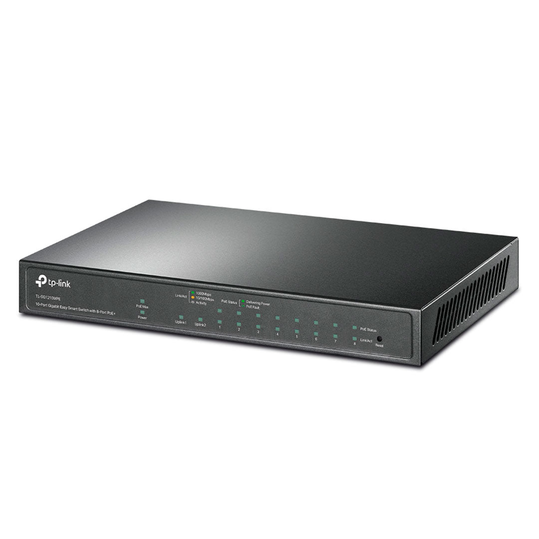 TP-LINK SG1210MPE Switch Smart Easy 10 Puertos Gigabit 8P PoE