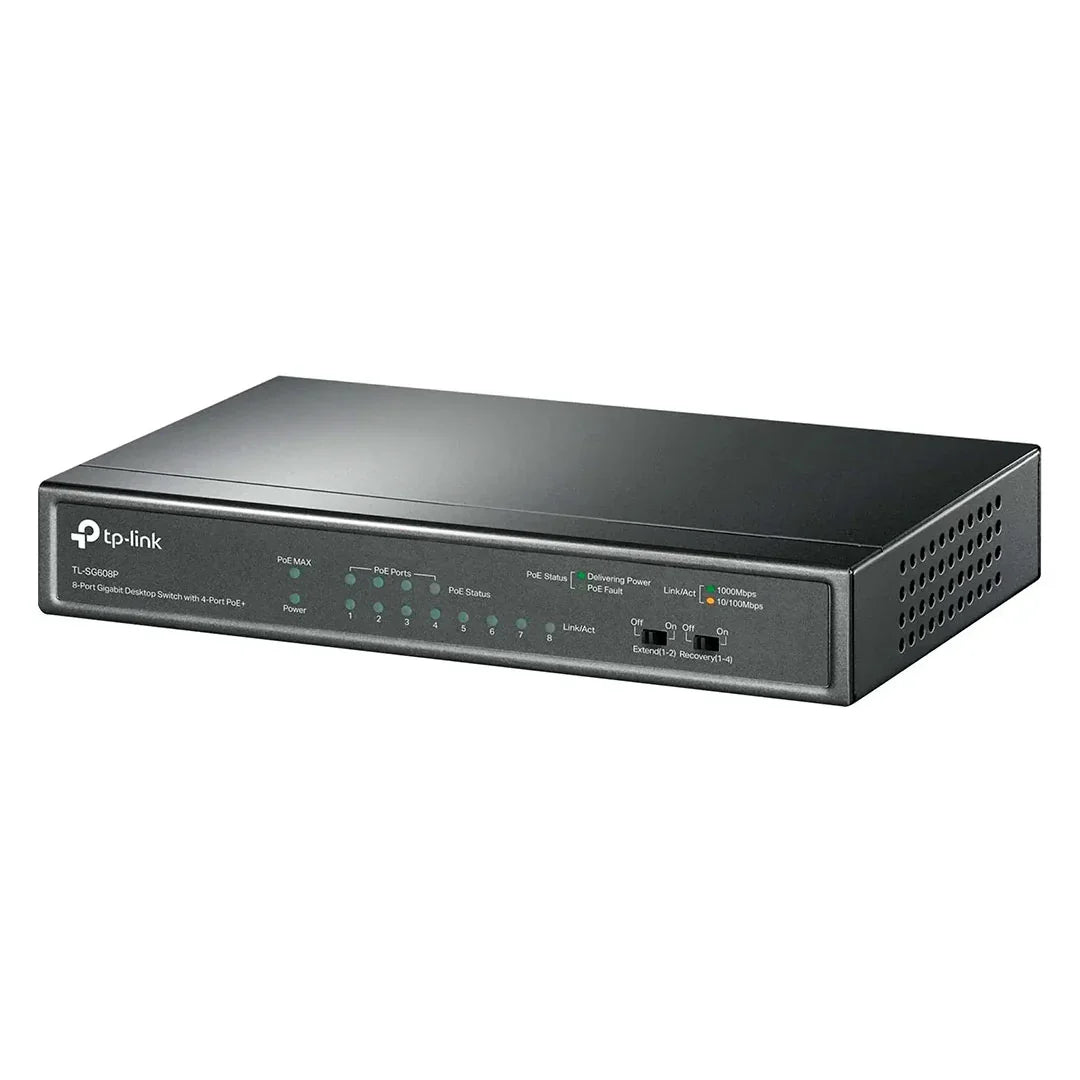 TP-LINK TL-SG608P Switch de Escritorio 8 Puertos RJ45 Gigabit