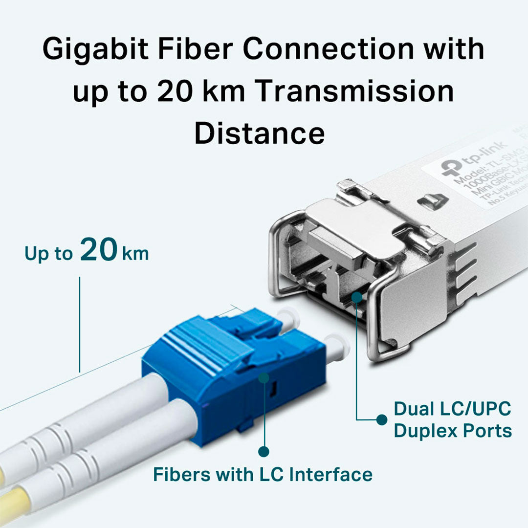 TP-LINK SM311LS Transceiver MiniGBIC LC Gigabit Monomodo 20Km