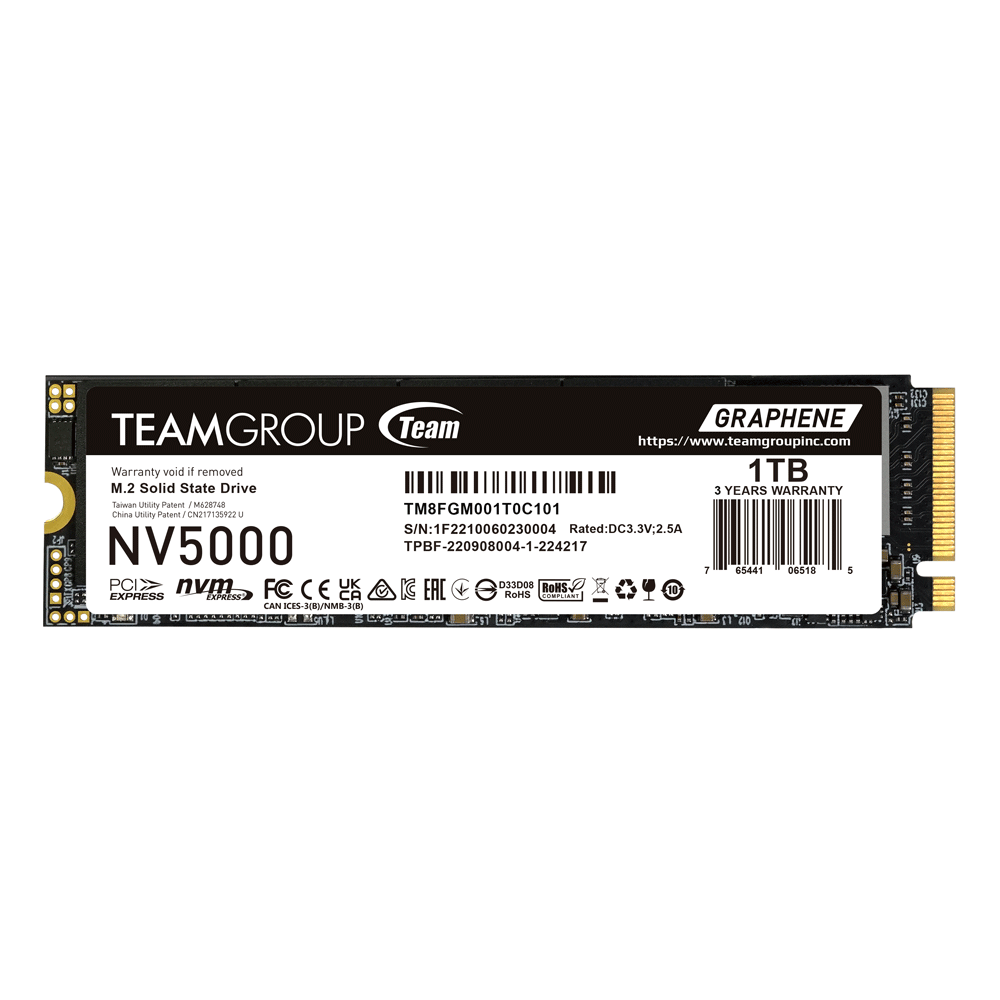 TEAMGROUP TM8FGM002T0C101 SSD Disco Sólido 2TB NVMe M.2 PCIe