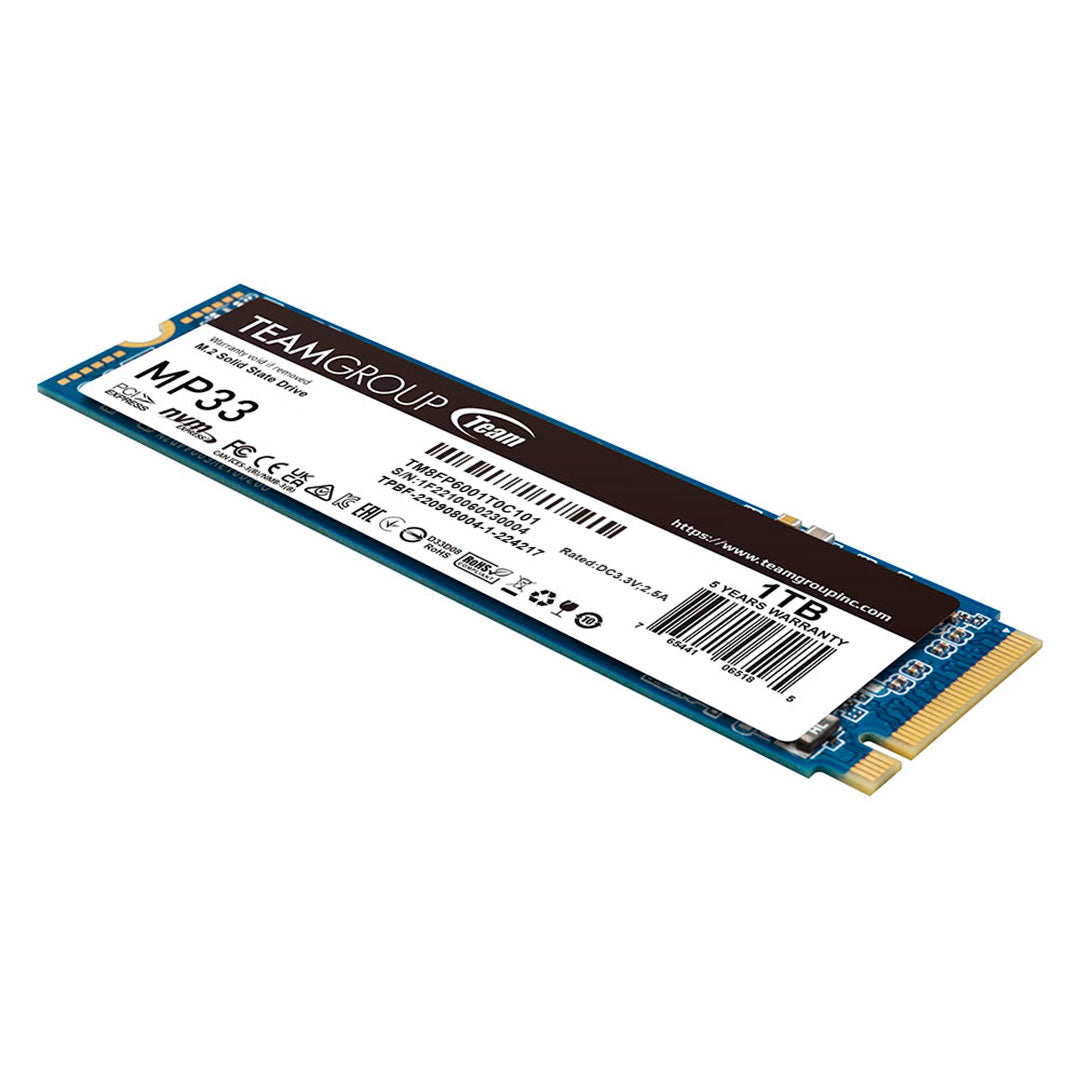 TEAMGROUP TG MP33 SSD Disco Sólido 1TB NVMe M.2 PCIe