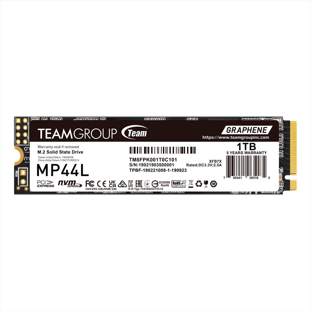 TEAMGROUP MP44L SSD Disco Sólido 1TB NVMe M.2