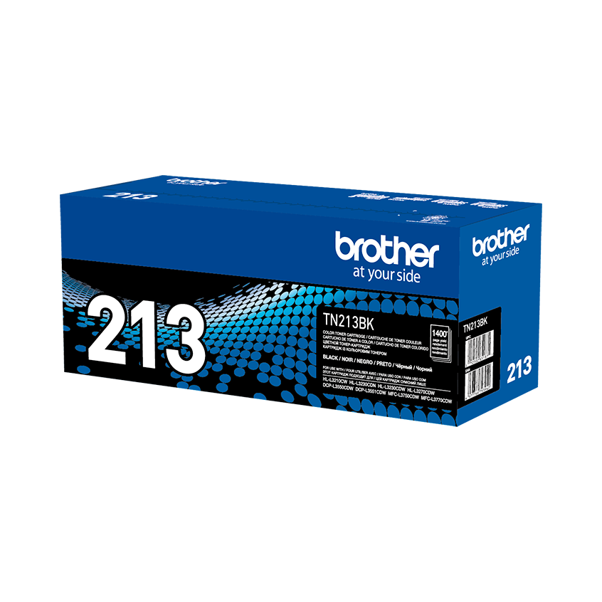 BROTHER TN213BK Toner Color Negro con Rendimiento 1300 Paginas
