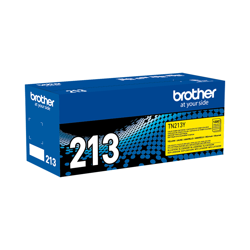 BROTHER TN213Y Toner Color Amarillo con Rendimiento de 1300 Paginas