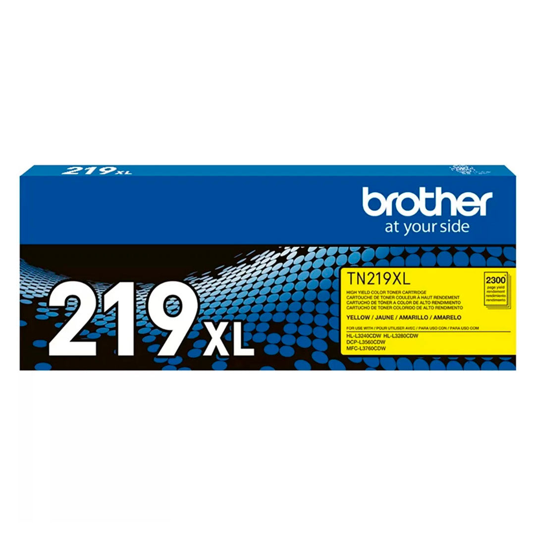BROTHER TN219XLY Tóner Brother Amarillo para L3560, L3760, L3280. Rendimiento 2300 páginas