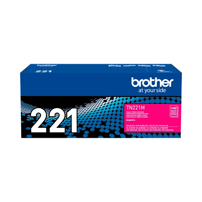 BROTHER TN221M Toner Color Magenta con Rendimiento de 1400 Paginas