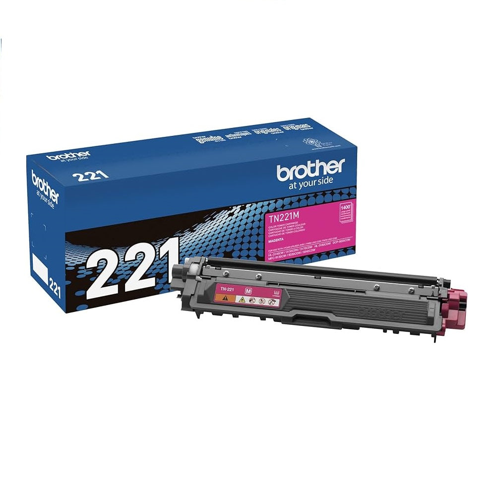 BROTHER TN221M Toner Color Magenta con Rendimiento de 1400 Paginas
