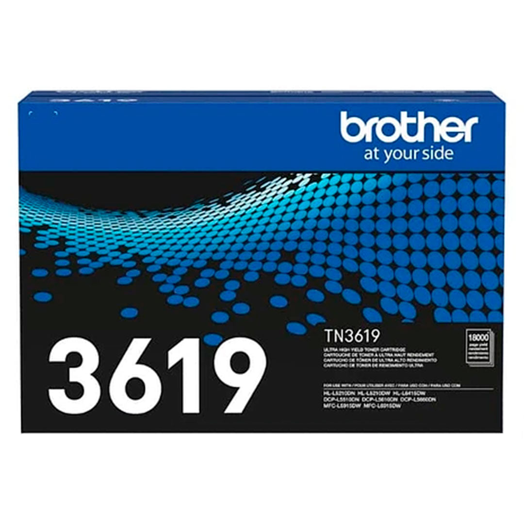 BROTHER TN3619 Tóner Brother para DCPL5660DN, MFCL6915DW, HLL5210DN, HLL6415DW. 18,000 páginas