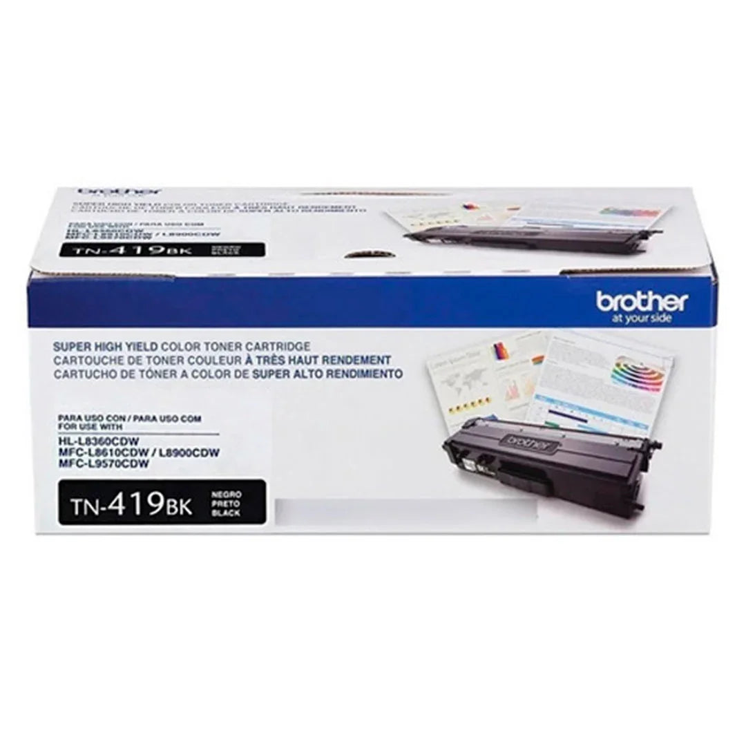 BROTHER TN419BK Tóner Brother Negro para L8360CDW y otras. Rendimiento 9,000 páginas