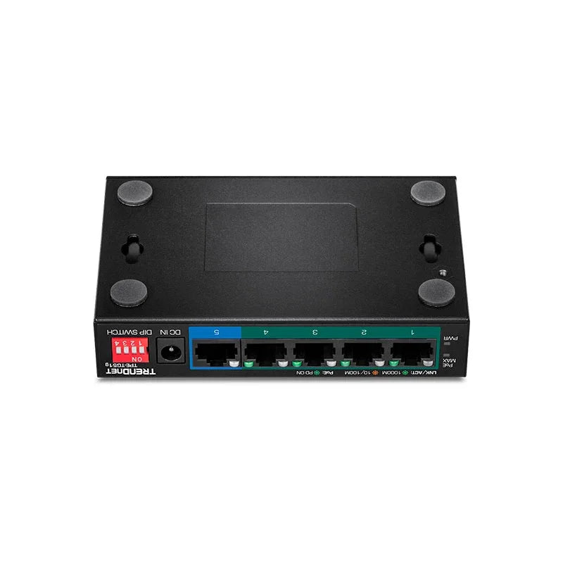 TRENDNET TPE-TG51G Switch de red 4 puertos Gigabit PoE+ y 1 puerto gigabit