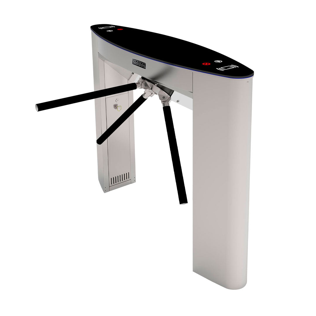 ZKTECO TS5022A Torniquete Molinete Vertical con 2 FR1200 y 1 INBIO260