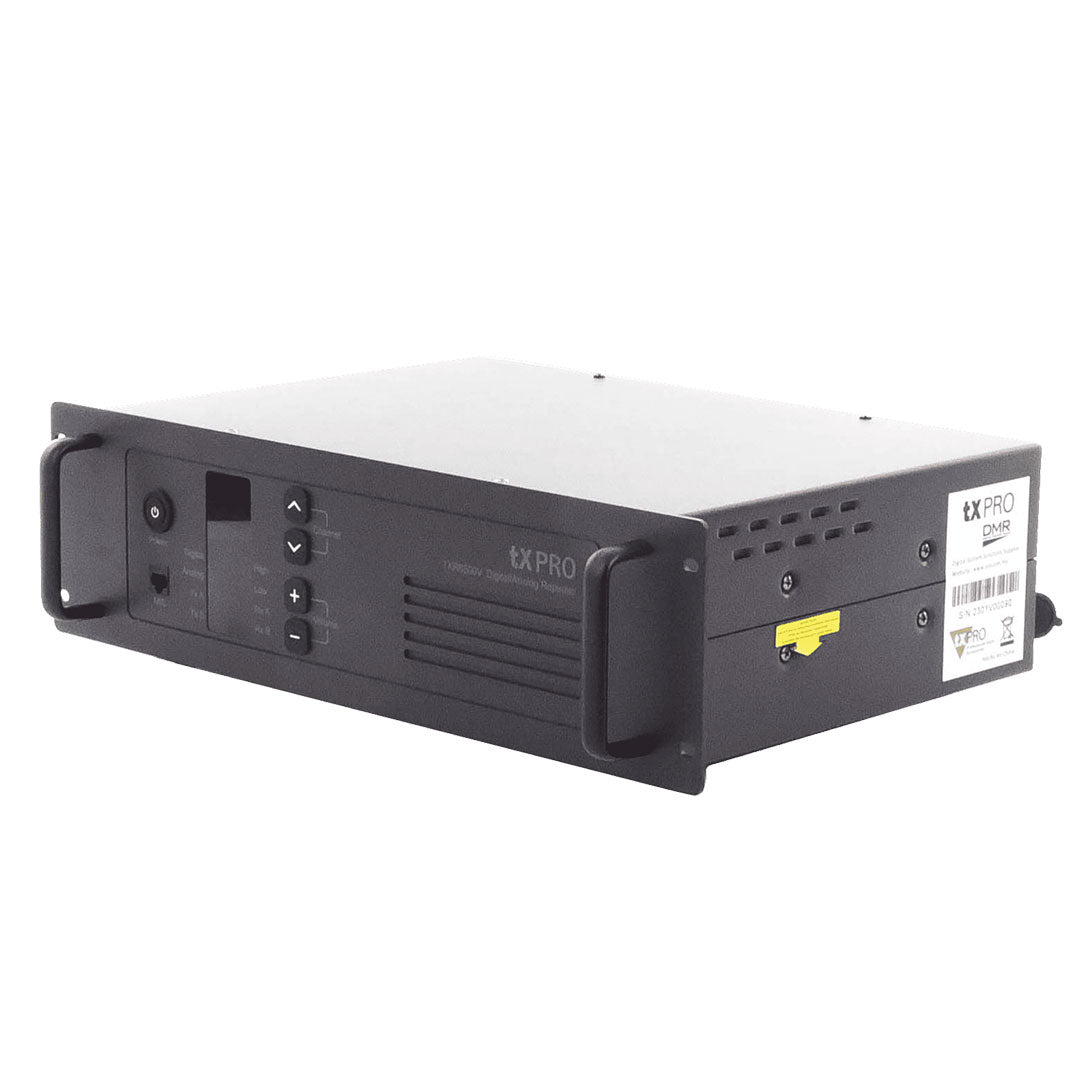 TXPRO TXR8500V Repetidor de señal digital VHF 136 - 174 MHz 100 canales 50W