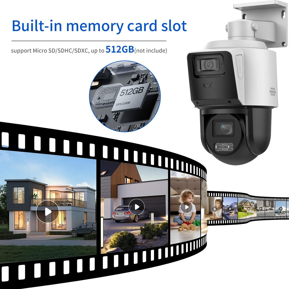 HIKVISION DS-2SE3C404MWG-E/12 Cámara de Seguridad IP PTZ 4+4MP Doble Lente