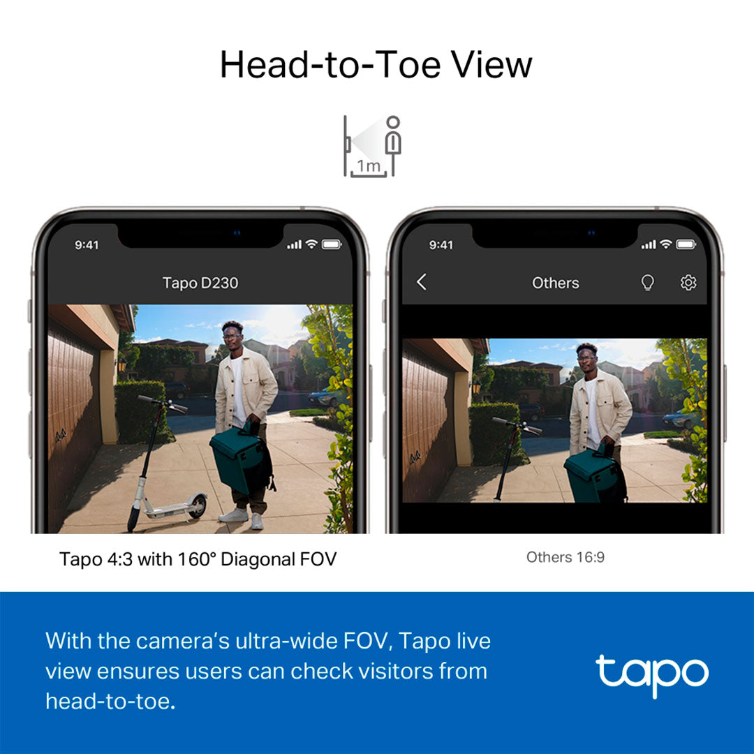 TP-LINK TAPO D230S1 Timbre con video, y batería inteligente