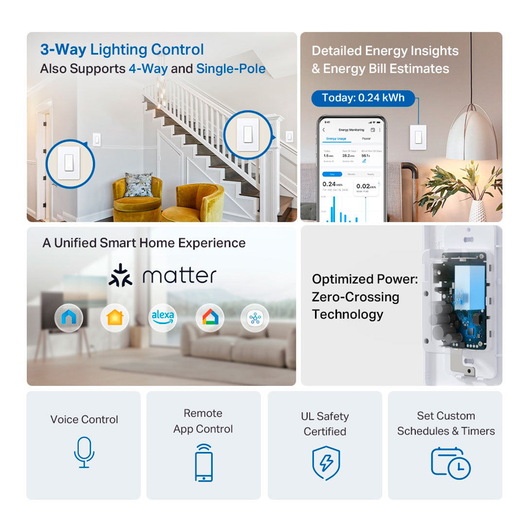 TP-LINK Tapo S515 Interruptor de Luz Inteligente WiFi Alexa