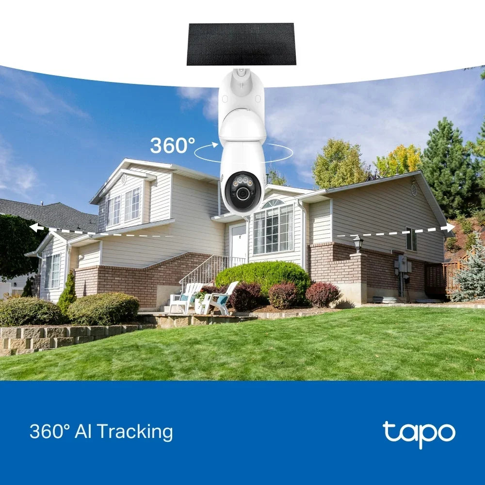 TP-LINK Tapo C660 KIT Camara de Seguridad WIFI 8MP 4K 5Ghz con Panel Solar