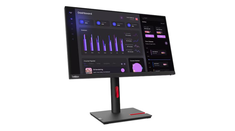 LENOVO ThinkVision T24i-30 Monitor T24i-30 23.8"" WLED IPS 1 x HDMI 1 x Displayport 1 x VGA 63CFMAR1LA